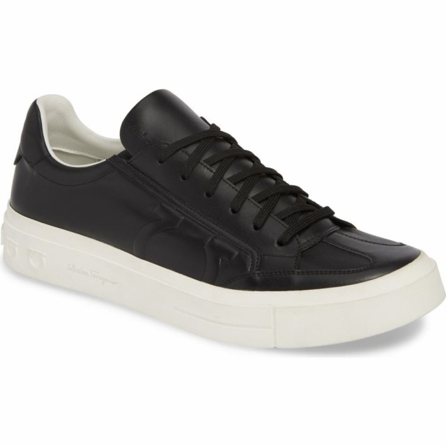 品質のいい サルヴァトーレ フェラガモ SALVATORE FERRAGAMO メンズ スニーカー シューズ・靴 Borg Sneaker Black/White, イツキムラ c2ed7bd7
