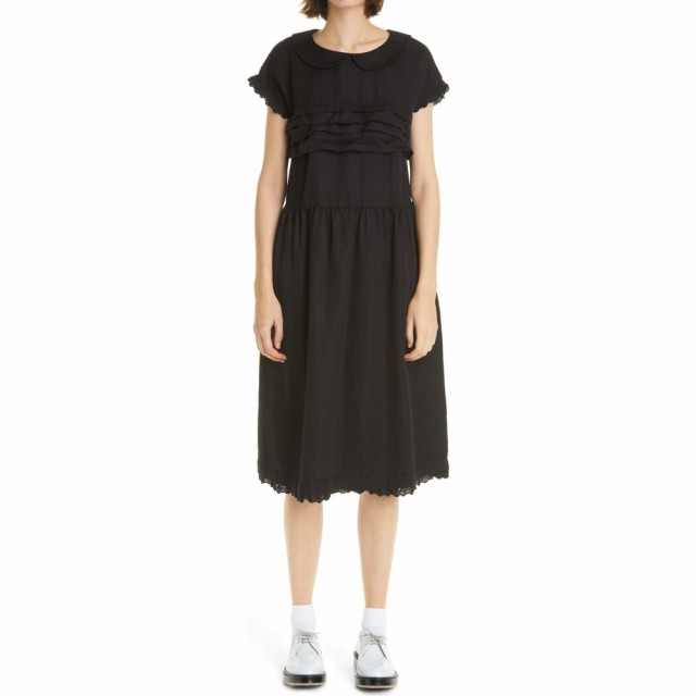 お買い求めしやすい価格 コム デ ギャルソン Tricot Comme Des Garcons レディース ワンピース ワンピース ドレス Cotton And Linen Dress Black 30 Offアウトレットsale Sylvaniatownshippolice Com