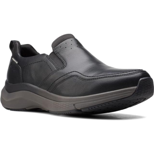 上等な クラークス Clarks メンズ Waterproof スリッポン スニーカー フラット スニーカー シューズ 靴 Wave Slip On 2 0 Waterproof Slip On Sneaker Black Tumbled Leather 雑貨屋マスコット 7f06ebe9 Acquamarao Com Br