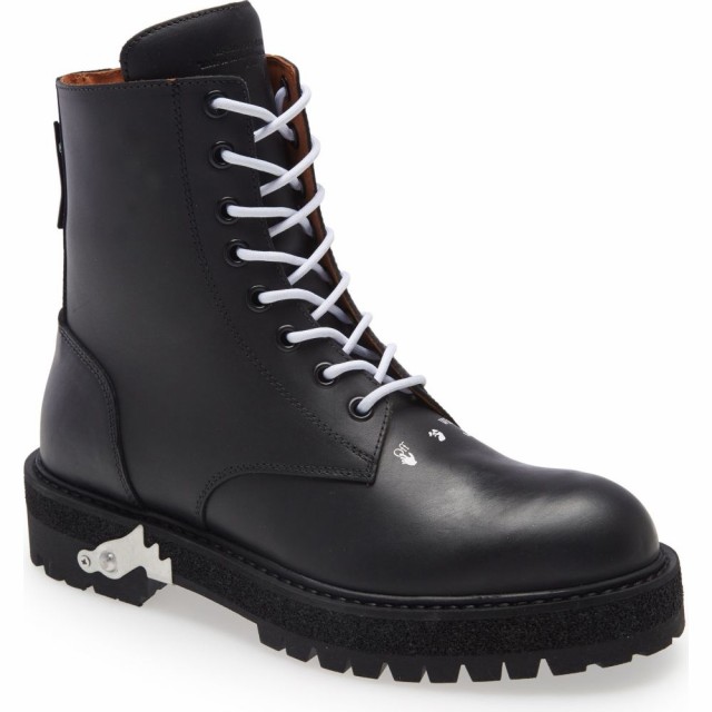 ランキング１位受賞 オフホワイト Off White メンズ ブーツ レースアップ シューズ 靴 Logo Lace Up Boot Black 新規購入 Www Medicinfo Ro