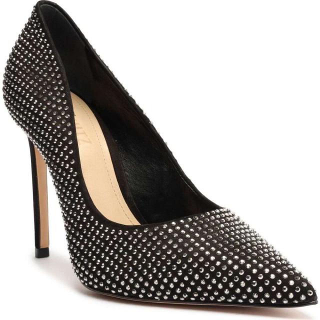 ついに再入荷 シュッツ Schutz レディース パンプス シューズ 靴 Lou Crystal Suede Pump Black 気質アップ