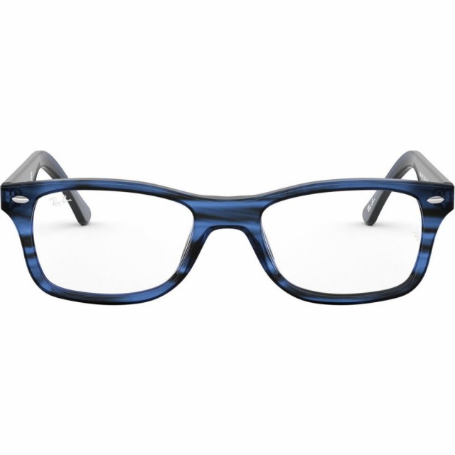 ランキング1位獲得 レイバン Ray Ban レディース メガネ サングラス 50mm Square Optical Glasses Striped Blue 再入荷1番人気 Bonpack Com