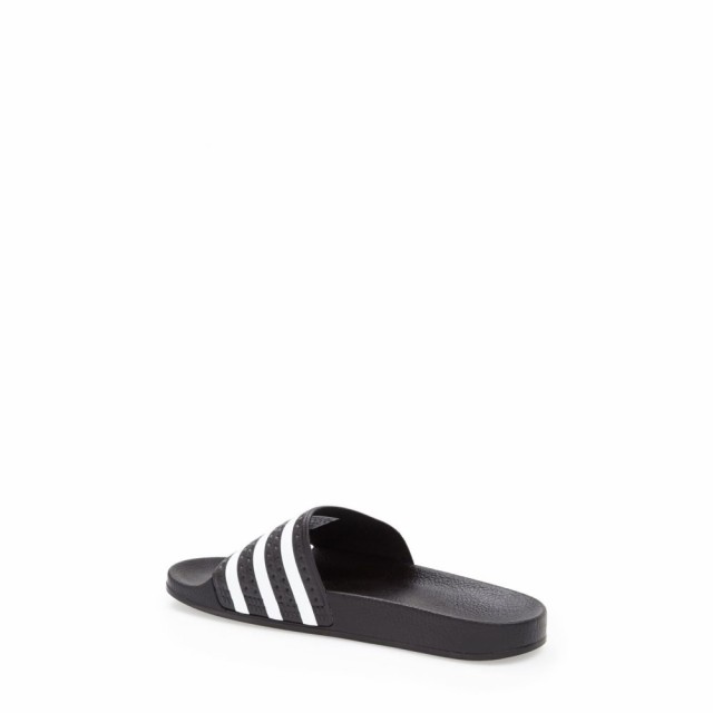 adilette slides black and white