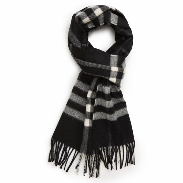 giant check cashmere scarf