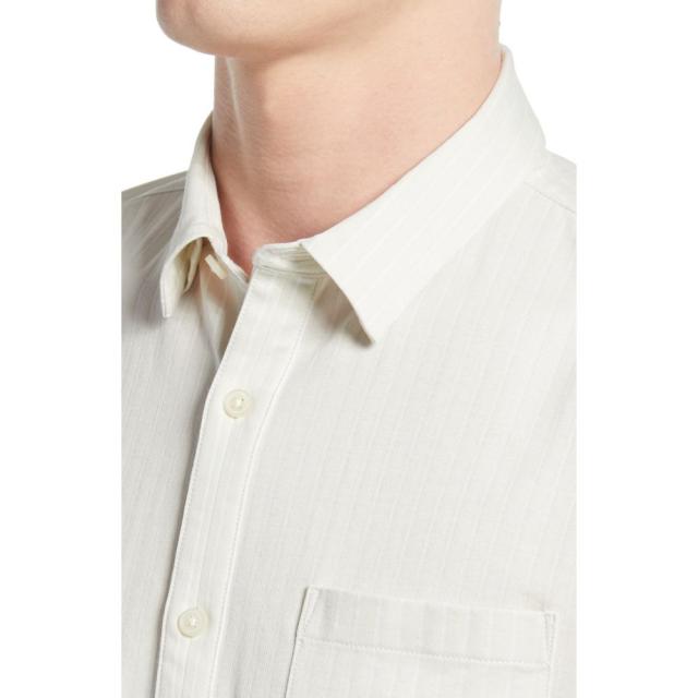 サイズのた クラブ Stripe Knit Long Sleeve Button-Up Shirt White Stripeの通販はau PAY マーケット - フェルマート|商品ロットナンバー:511705586 モナコ CLUB MONACO メンズ シャツ トップス めしており