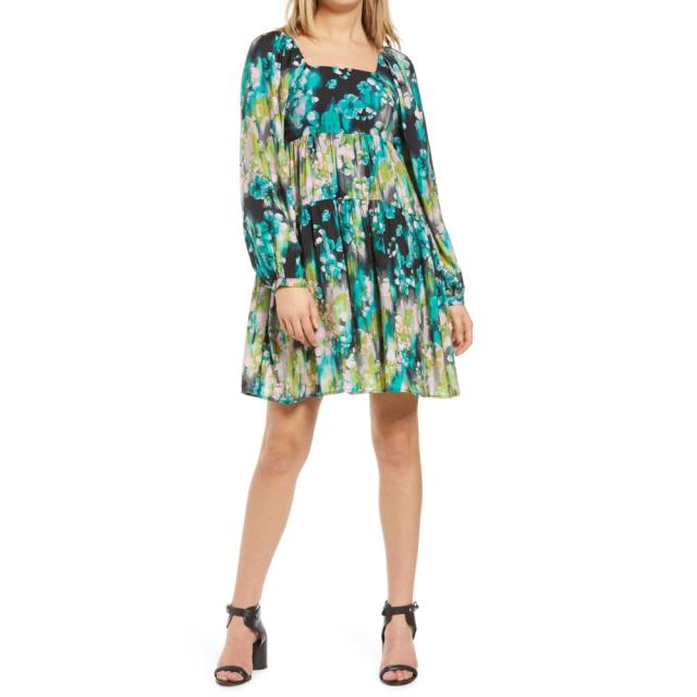 新品即決 ヴェロモーダ Vero Moda レディース ワンピース ベビードール ワンピース ドレス Nora Floral Long Sleeve Babydoll Dress Ash Aop Nora 絶賛レビュー続出 Centrodeladultomayor Com Uy