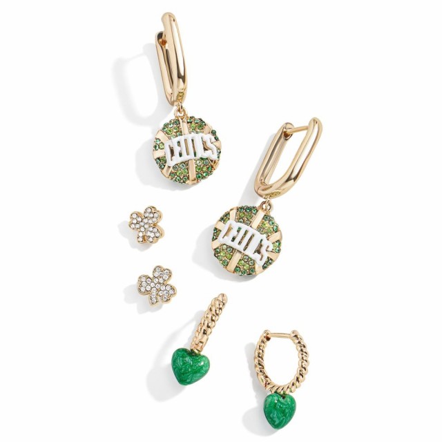 人気が高い バウブルバー Baublebar レディース イヤリング ピアス ジュエリー アクセサリー Boston Celtics 6 Piece Earring Set Gold 魅力的な