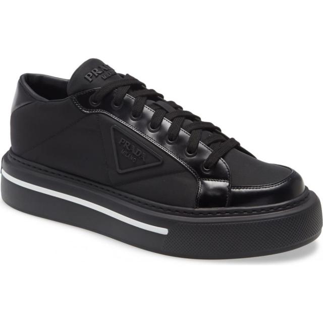 ファイナルバーゲン プラダ Prada メンズ スニーカー シューズ 靴 Macro Re Nylon Sneaker Nero 21正規激安 Aguacatesechartea Com