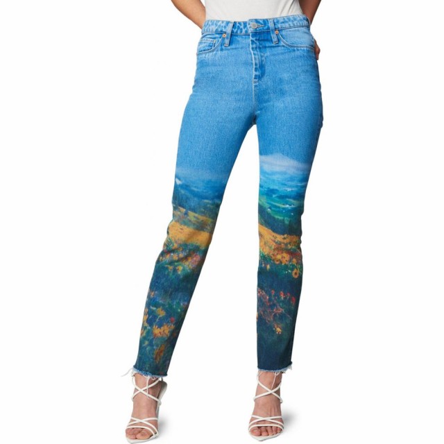 店舗限定限定あり ブランクニューヨーク Blanknyc レディース ジーンズ デニム ボトムス パンツ Madison Digital Print High Waist Raw Hem Ankle Jeans 人気 通販 Triplex Ee