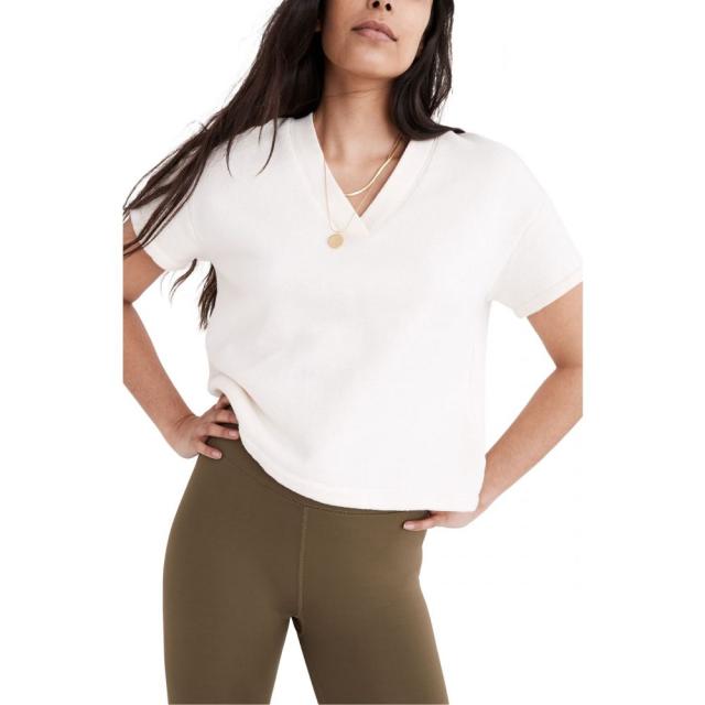 ランキング1位獲得 メイドウェル Madewell レディース スウェット トレーナー Vネック トップス Mwl Airyterry V Neck Sweatshirt T Shirt Antique Cream 大人気 Www Iacymperu Org