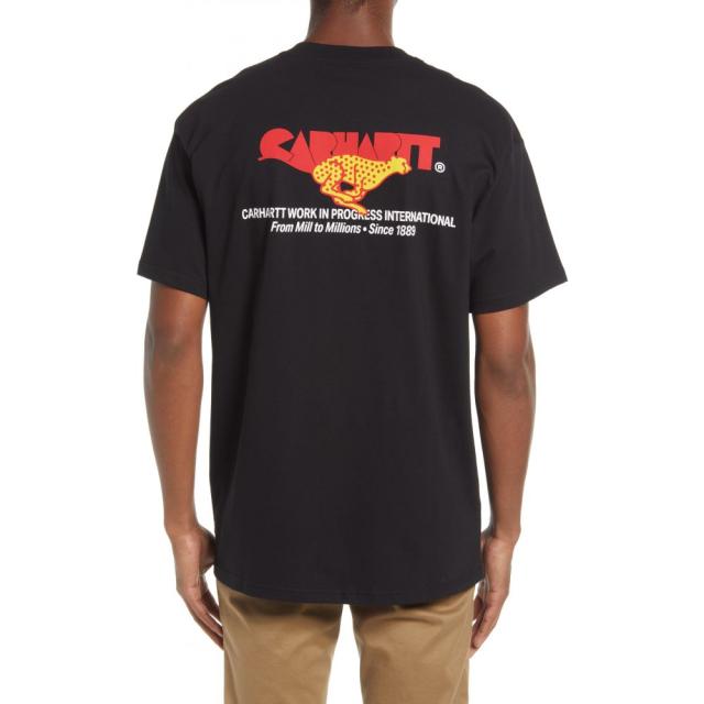 72時間限定タイムセール カーハート Carhartt Work In Progress メンズ Tシャツ トップス Runner Graphic Tee Black 最高の Syber Technology Com