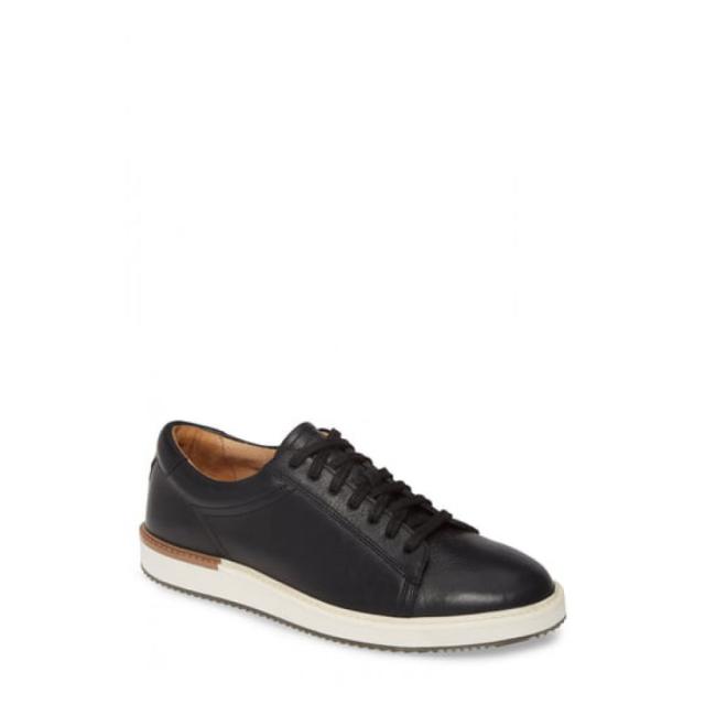 ハッシュパピー Hush Puppies メンズ スニーカー シューズ 靴 Heath Sneaker Black Leathe