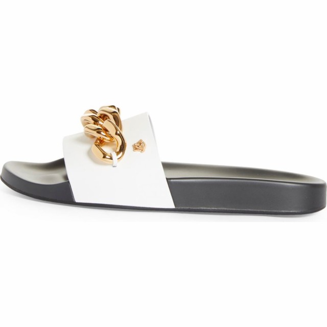 けまで ヴェルサーチ Medusa Chain Slide Sandal White/Black/Goldの通販はau PAY マーケット - フェルマート｜商品ロットナンバー：509739631 VERSACE レディース サンダル・ミュール シャワーサンダル シューズ・靴 メデューサ