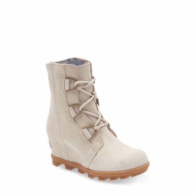 超可爱の ソレル SOREL レディース ブーツ ウェッジソール シューズ・靴 Joan of Arctic II Waterproof Wedge Boot Soft Taupe Perforated Suede, 延岡市 0fff798f