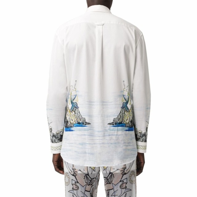 高い品質 バーバリー BURBERRY メンズ シャツ トップス Sketch Print Long Sleeve Button-Down Shirt White Ip Printの通販はau PAY マーケット - フェルマート|商品ロットナンバー:509719258 国産超激得
