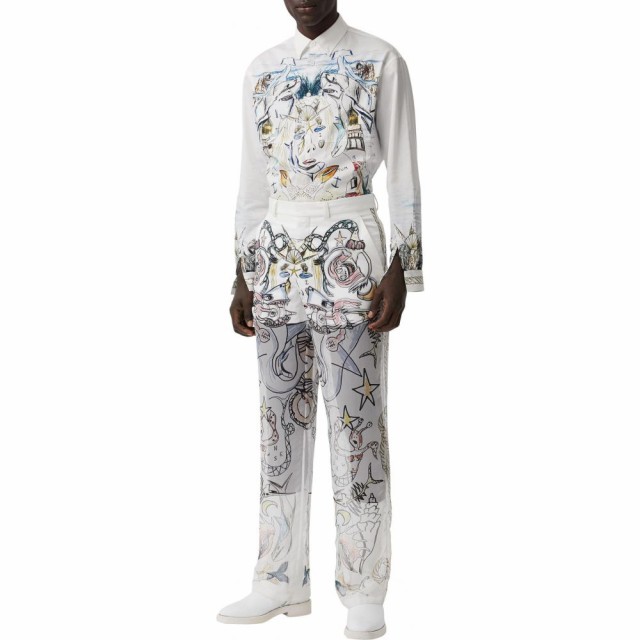 高い品質 バーバリー BURBERRY メンズ シャツ トップス Sketch Print Long Sleeve Button-Down Shirt White Ip Printの通販はau PAY マーケット - フェルマート|商品ロットナンバー:509719258 国産超激得