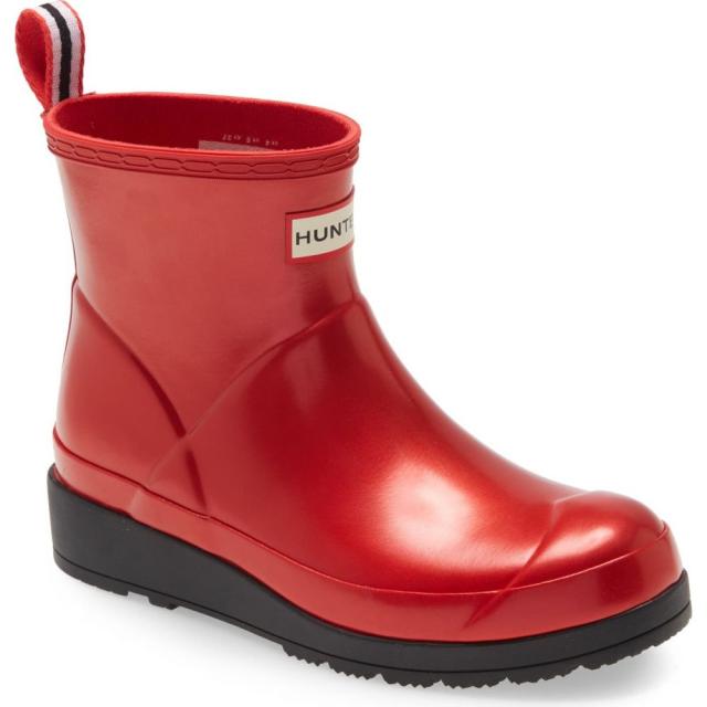 定価から3０ オフ ハンター Hunter レディース ブーツ シューズ 靴 Original Play Waterproof Short Boot Hunter Red 正規品 Www Tiengineer Com