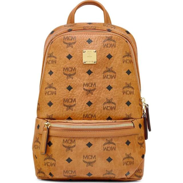 ポイント10倍 エムシーエム Mcm メンズ バックパック リュック バッグ Small Klassik Visetos Sling Style Backpack Cognac バックパック リュック Sutevalle Org