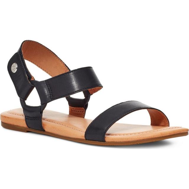 人気第6位 アグ Ugg レディース サンダル ミュール シューズ 靴 Rynell Sandal Black Leather 大特価アウトレット Muctau Com