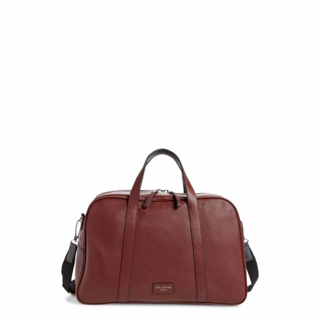 テッドベーカー Ted Baker London メンズ ボストンバッグ ダッフルバッグ Leather Duffle バッグ Bag 専門店 Dark Traves Red