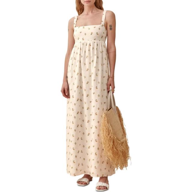 30 Offアウトレットsale リフォーメーション Reformation レディース ワンピース マキシ丈 ワンピース ドレス Tana Floral Linen Maxi Dress Rosebud 春バーゲン Thedrunkensailor Com