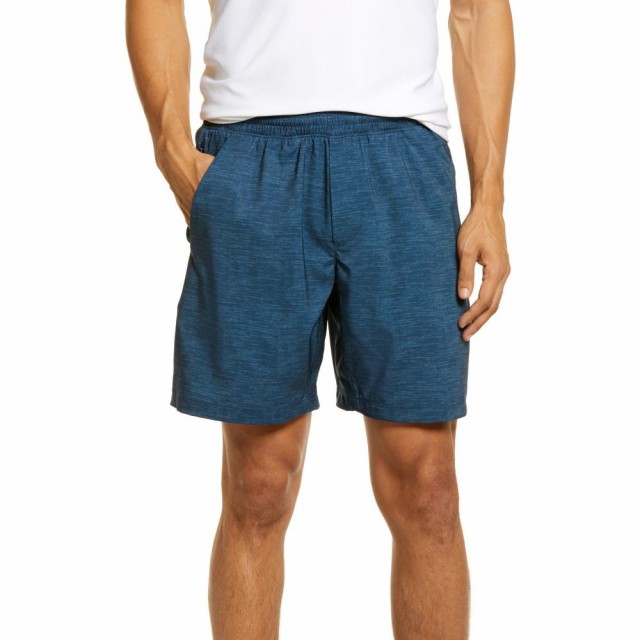 日本製 ノーマルブランド The Normal Brand メンズ ショートパンツ ボトムス パンツ 7 Bros Workout Shorts Navy 高い品質 Ntd La