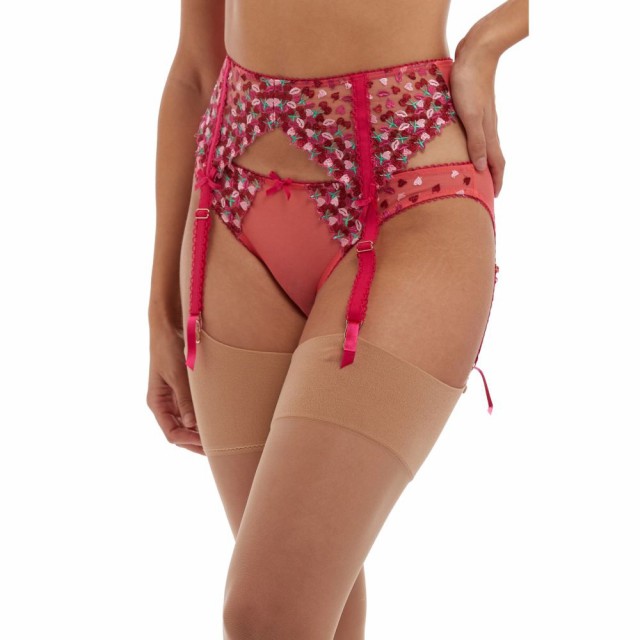 プレイフルプロミス PLAYFUL PROMISES レディース ガーターベルト インナー・下着 Cherry Embroidered Suspender Belt Cherry dumortr.com