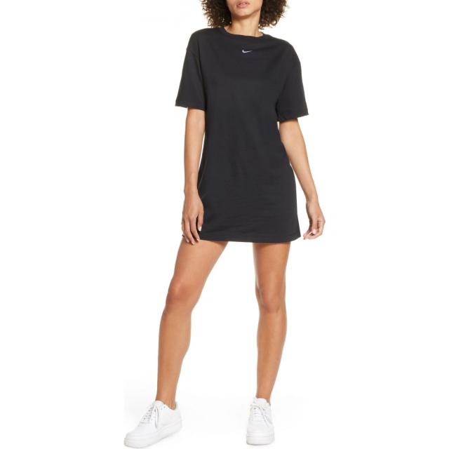 リアルサープラス ナイキ Nike レディース ワンピース Tシャツワンピース ワンピース ドレス Sportswear Essential T Shirt Dress Black White 在庫あり 即納 Centrodeladultomayor Com Uy
