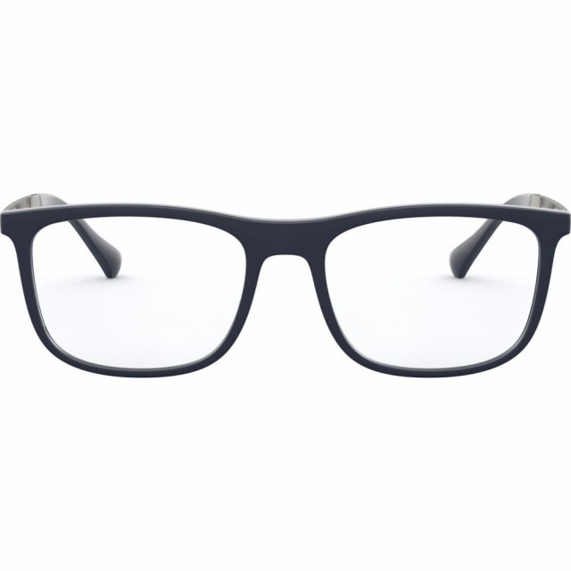 アルマーニ EMPORIO ARMANI メンズ メガネ・サングラス 55mm Square Optical Glasses Blue