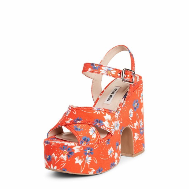 【楽天カード分割】 ミュウミュウ MIU MIU レディース Floral サンダル・ミュール シューズ シューズ・靴・靴 レディース Floral Platform Quarter Strap Sandal Red, アウトレット ひょうたん島:d3c38e9d --- kzdic.de 【楽天カード分割】 ミュウミュウ MIU MIU レディース Floral サンダル・ミュール シューズ シューズ・靴・靴 レディース Floral Platform Quarter Strap Sandal Red, アウトレット ひょうたん島:d3c38e9d --- kzdic.de
