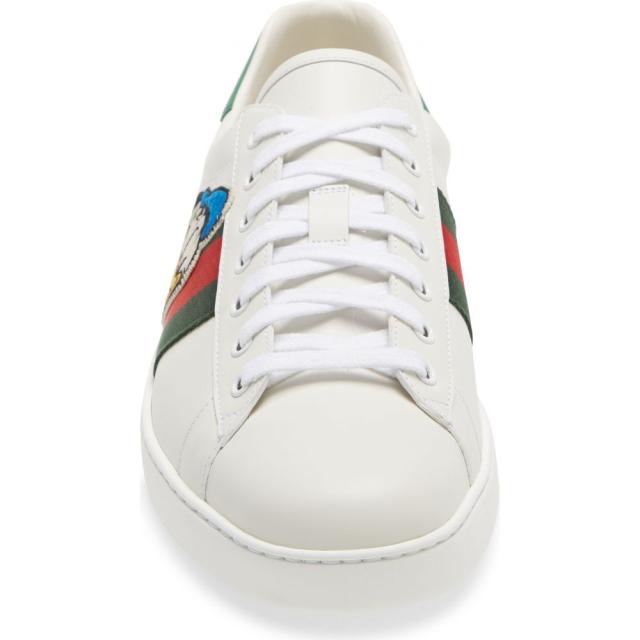 ロットナン グッチ X Disney Ace Donald Duck Low Top Sneaker Whiteの通販はau Pay