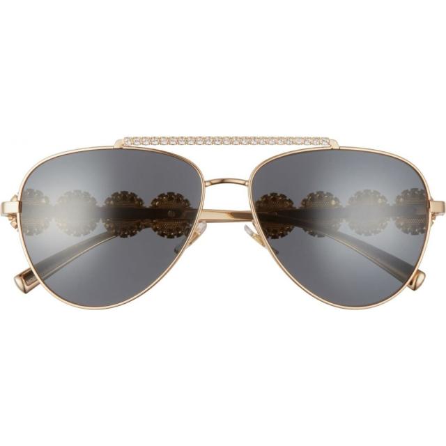 中古パソコンのused Pc ヴェルサーチ Versace レディース メガネ サングラス メデューサ 59mm Pilot Crystal Medusa Head Sunglasses Gold Grey Solid Cokmel Com