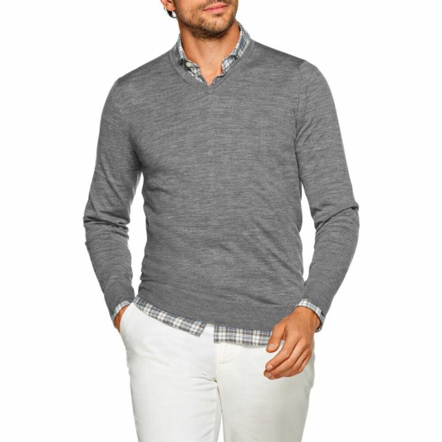 スーツサプライ Suitsupply メンズ ニット セーター Vネック トップス Slim Fit V Neck Merino Wool Sweater Greyの通販はau Pay マーケット フェルマート 商品ロットナンバー