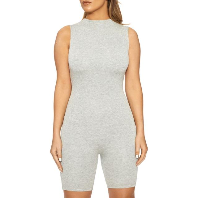 期間限定開催 ネイキッドワードローブ Naked Wardrobe レディース オールインワン ノースリーブ ワンピース ドレス Sleeveless Funnel Neck Romper He 在庫一掃最安挑戦 Centrodeladultomayor Com Uy