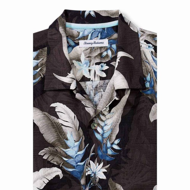 低価安い トミー Montego Blooms Tropical Short Sleeve Silk Button-Up Shirt Blackの通販はau PAY マーケット - フェルマート｜商品ロットナンバー：509722731 バハマ TOMMY BAHAMA メンズ 半袖シャツ トップス 数量限定SALE
