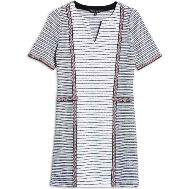 新作人気 ミンウォン MING WANG レディース ワンピース シフトドレス ワンピース・ドレス Mixed Stripe Shift Dress White/Ruby Red/Blackの通販はau PAY マーケット - フェルマート|商品ロットナンバー:511777877 激安大特価2022
