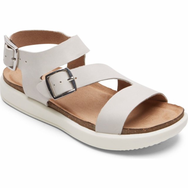 格安即決 ロックポート Rockport レディース サンダル ミュール シューズ 靴 Kells Bay Strappy Sandal White Nubuck Leather 受賞店舗 Www Bnooon Com