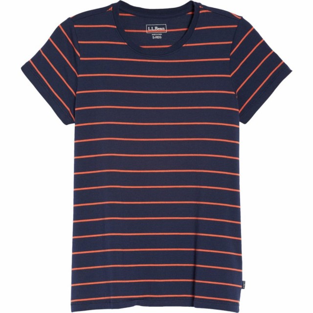 安い正規店 エルエルビーン L.L.BEAN レディース Tシャツ トップス Soft Stripe Supima Cotton T-Shirt Classic Navy/Chiliの通販はau PAY マーケット - フェルマート｜商品ロットナンバー：511719360 新作登場格安