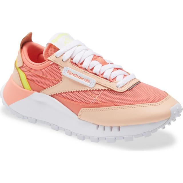 新しいブランド レディース Reebok リーボック スニーカー Flare White Orange Orange Sneaker Legacy Classic シューズ 靴 その他スニーカー Revuemusicaleoicrm Org