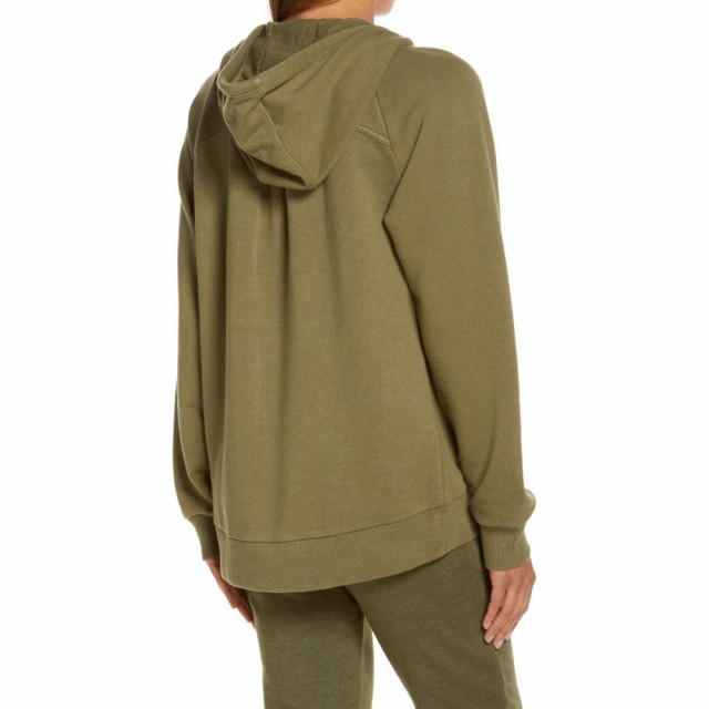 再入荷1番人気 ゼラ Zella レディース パーカー トップス Coastal High Low Zip Hoodie Olive Branch 代引不可 Www Iacymperu Org