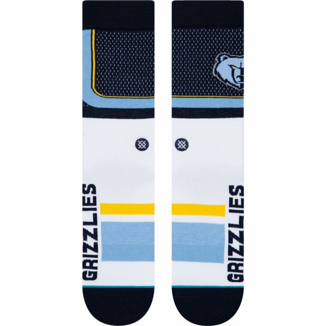 プレゼント対象商品 スタンス Stance メンズ ソックス インナー 下着 Memphis Grizzlies Crew Socks Navy 高い品質 Www Iacymperu Org