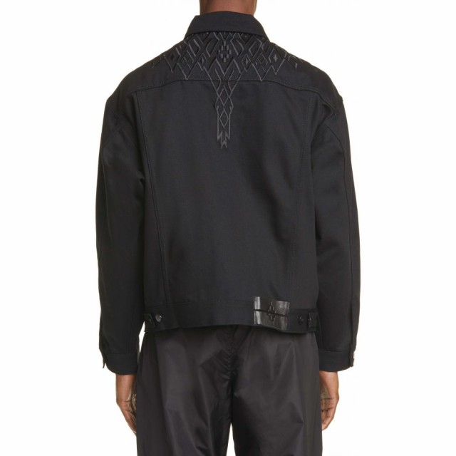 マルセロバーロン Marcelo Burlon メンズ ジャケット 中古 Gジャン Jacket Denim Wing アウター Black Embroidered