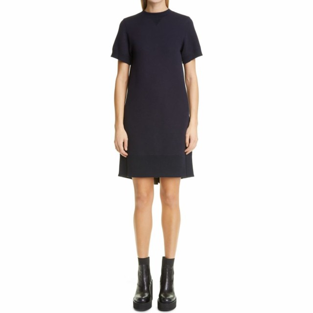 おトク サカイ Sacai Sacai ワンピース ドレス レディース Sweatshirt ワンピース スウェットワンピ ワンピース ドレス Sponge Sweatshirt Dress Navy Ueda Base Camp 712de1c7 Elaunchinfotech Com