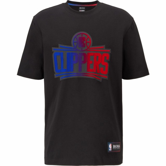 SALE豊富な ヒューゴ ボス BOSS メンズ Tシャツ ロゴTシャツ トップス x NBA Tbasket Los Angeles Clippers Embossed Logo Graphic Tee Blackの通販はau PAY マーケット - フェルマート｜商品ロットナンバー：511700807 定番人気お得