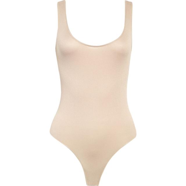 日本の職人技 レディース Skims スキムズ ボディースーツ Desert Bodysuit Neck Scoop Rib Stretch インナー 下着 その他レディースインナー