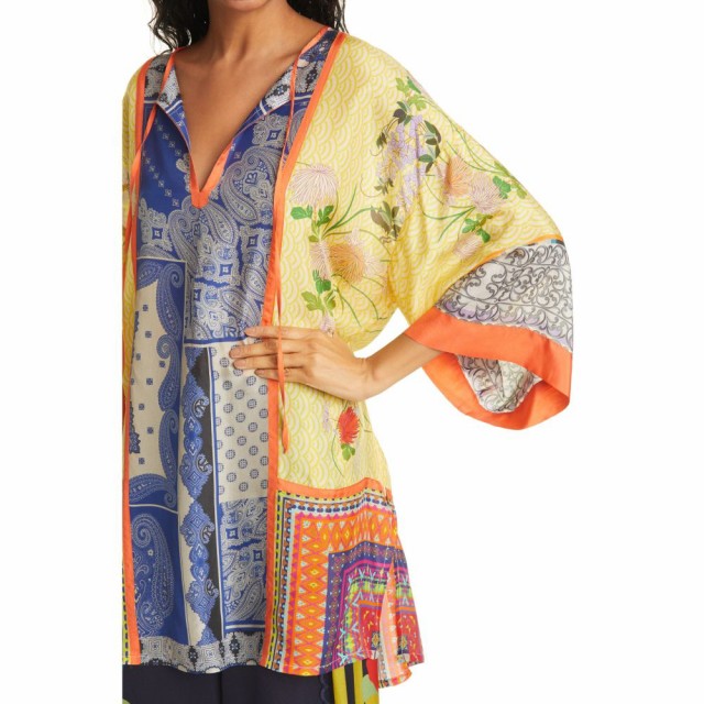 通販限定品 ジョニーワズ JOHNNY WAS レディース チュニック トップス Arden Mixed Print Silk Tunic Top Multiの通販はau PAY マーケット - フェルマート|商品ロットナンバー:511743240 低価在庫あ
