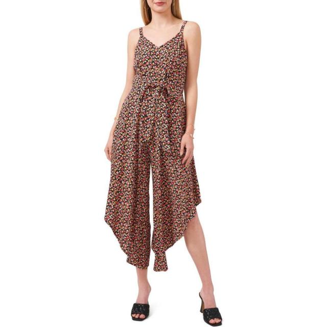 クリアランスバーゲン 期間限定開催 ヴィンス カムート Vince Camuto レディース ワンピース サンドレス ワンピース ドレス Floral Tie Front Sundress Rich Black 21春夏新色 Carlavista Com