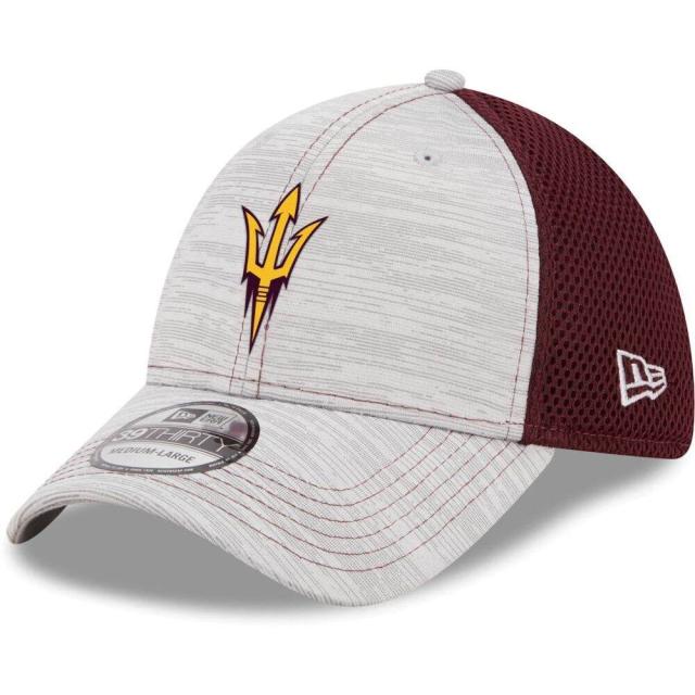 肌触りがいい ニューエラ New Era メンズ 帽子 日よけ帽子 New Era Gray Arizona State Sun Devils Prime 39thirty Flex Hat Gray 21年春夏再販