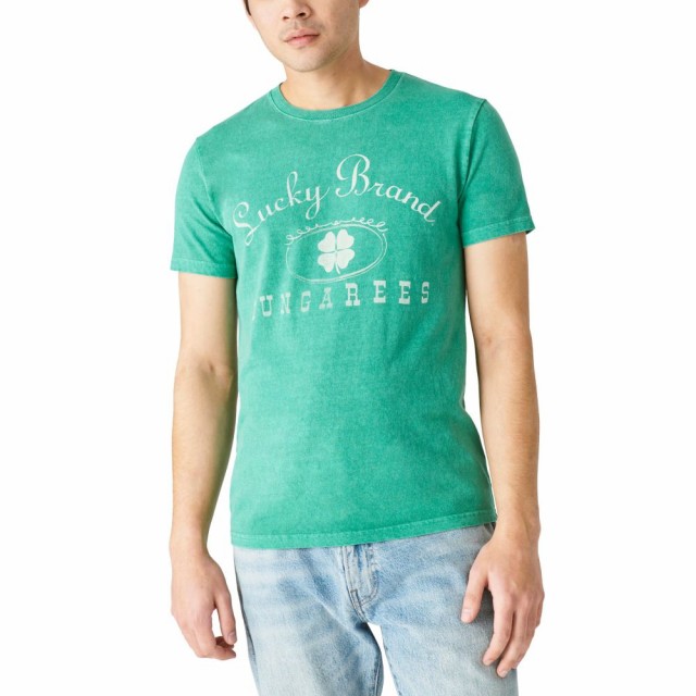 注目の ラッキーブランド Lucky Brand メンズ Tシャツ ロゴtシャツ トップス Logo Reissue Cotton Graphic Tee Greenlake 絶対一番安い Natyatmika Com