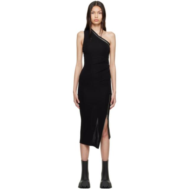 販売されてい ヘルムート ラング Helmut Lang レディース ワンピース ミドル丈 ワンピース ドレス Black Viscose Midi Dress Black 割引セール W3 Uinsby Ac Id